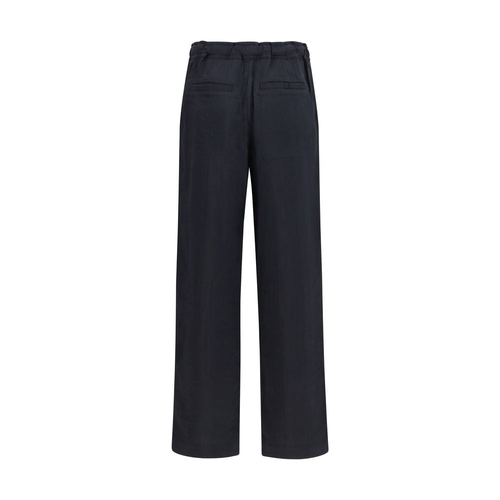 Pantalon décontracté en viscose noire Isabel Marant Étoile