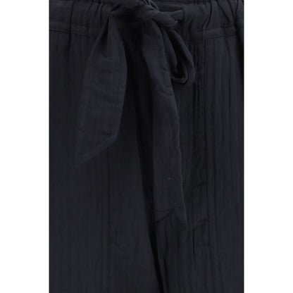 Pantalon décontracté en viscose noire Isabel Marant Étoile