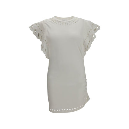 Abito casual in cotone bianco Isabel Marant Étoile