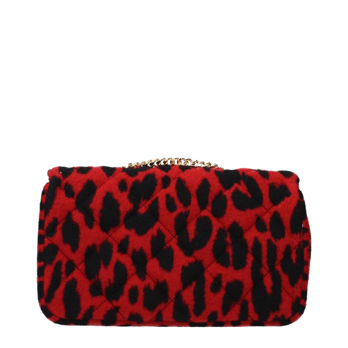 Borsa a spalla Versace in lana rossa