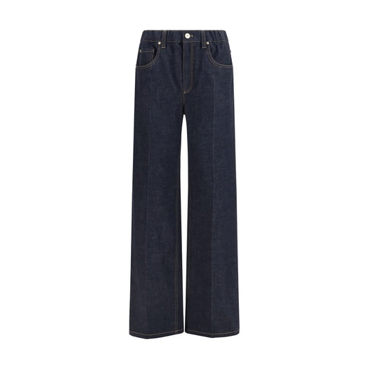 Brunello Cucinelli Jeans di Cotone Blu