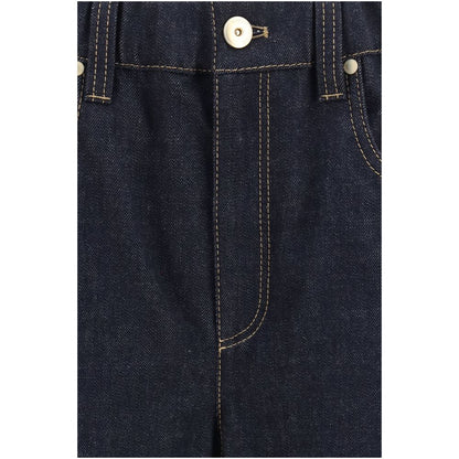 Brunello Cucinelli Jeans di Cotone Blu