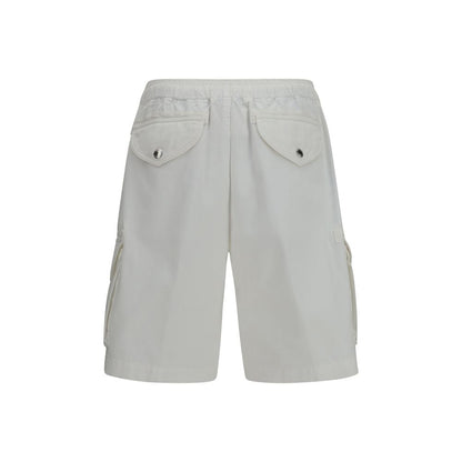 Brunello Cucinelli Pantaloncini Bermuda in Cotone Bianco