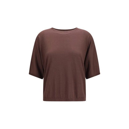 Maglione in cashmere viola Brunello Cucinelli