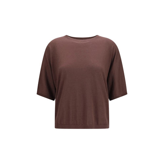 Maglione in cashmere viola Brunello Cucinelli