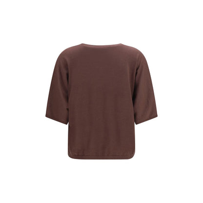 Maglione in cashmere viola Brunello Cucinelli