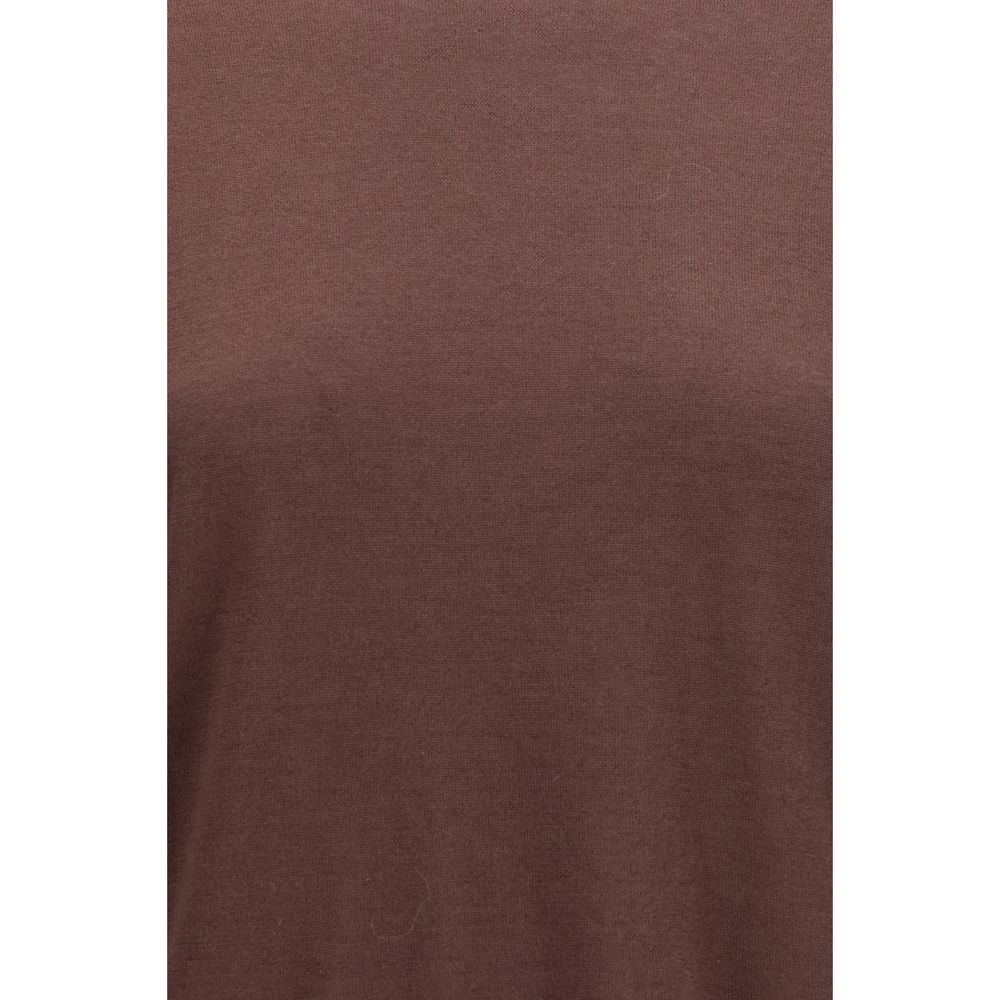 Maglione in cashmere viola Brunello Cucinelli