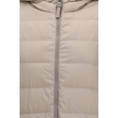 Giacca Lunga Brunello Cucinelli in Poliestere Grigio
