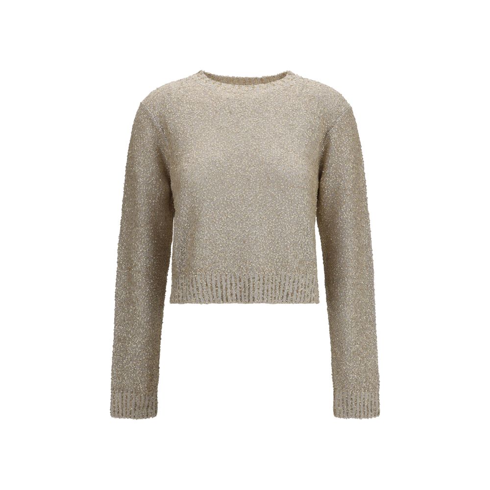 Felpa Brunello Cucinelli in lino beige