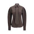 Chemise habillée Brunello Cucinelli en coton marron