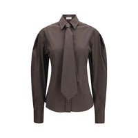 Chemise habillée Brunello Cucinelli en coton marron