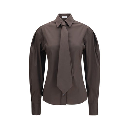 Chemise habillée Brunello Cucinelli en coton marron