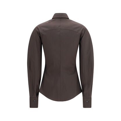 Chemise habillée Brunello Cucinelli en coton marron