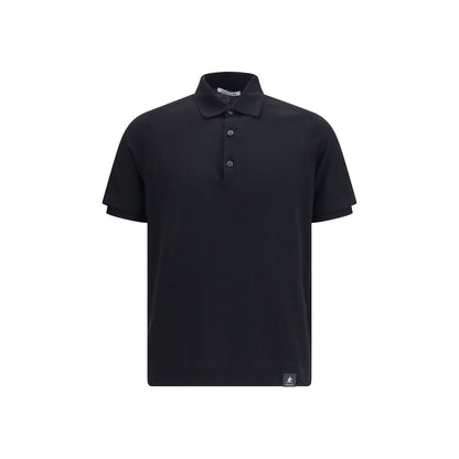 Polo Premiata in cotone nero