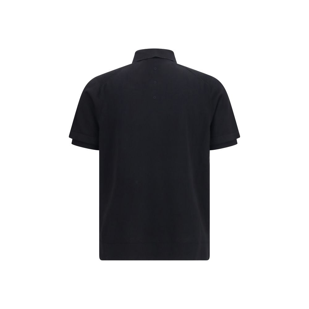 Polo Premiata in cotone nero