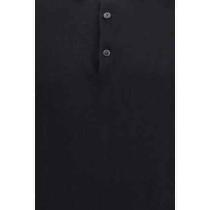 Polo Premiata in cotone nero
