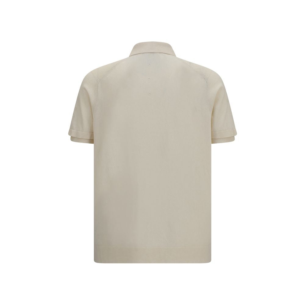 Polo en coton beige Premiata