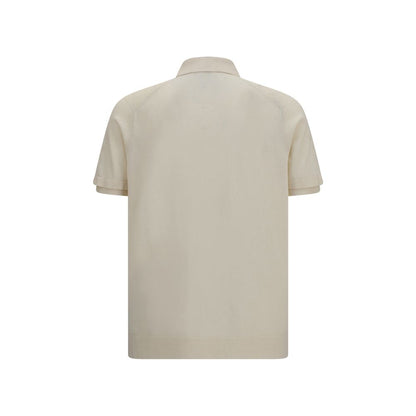 Premiata Beige Cotton Polo Shirt