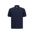 Polo Premiata en coton bleu