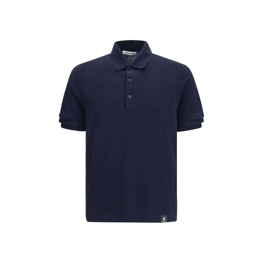 Polo Premiata in cotone blu