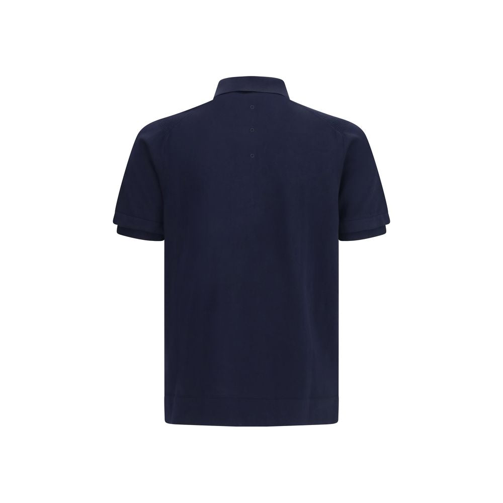 Polo Premiata in cotone blu