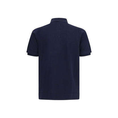 Polo Premiata in cotone blu