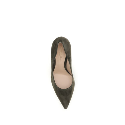 Escarpins à talons hauts bicolores en cuir de veau Bos Taurus Gianvito Rossi