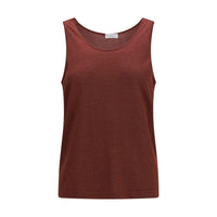 Brunello Cucinelli Red Cashmere Tank Tops