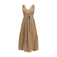 Abito casual Brunello Cucinelli in cotone beige