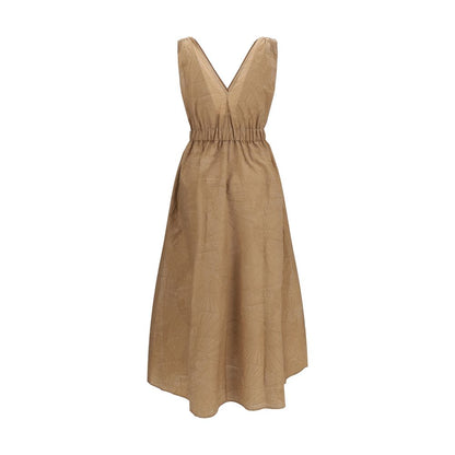 Abito casual Brunello Cucinelli in cotone beige