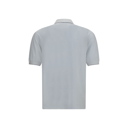 Brunello Cucinelli Weißes Poloshirt aus Polyamid