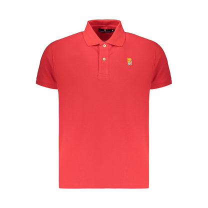 Polo Marina Militare Rosso da Uomo in Cotone
