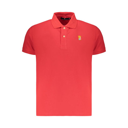 Polo Marina Militare Rosso da Uomo in Cotone