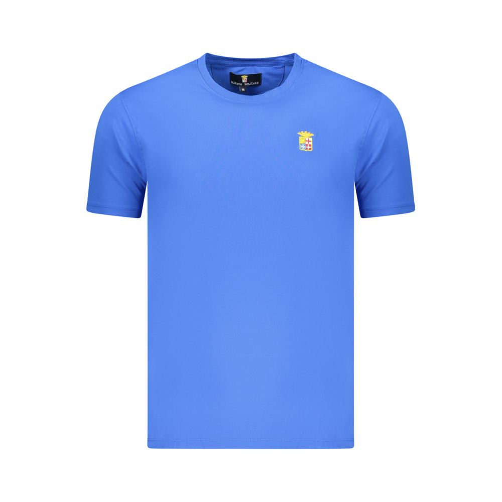 T-shirt pour homme en coton bleu Marina Militare