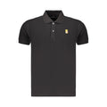 Polo en coton noir pour homme Marina Militare