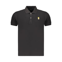 Polo da uomo Marina Militare in cotone nero