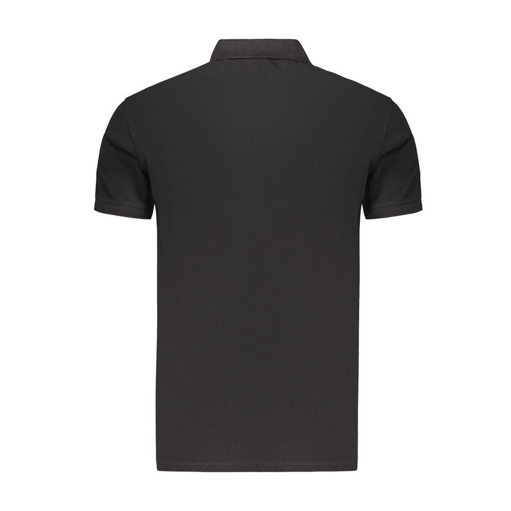 Polo da uomo Marina Militare in cotone nero