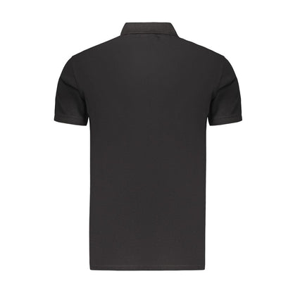 Polo da uomo Marina Militare in cotone nero