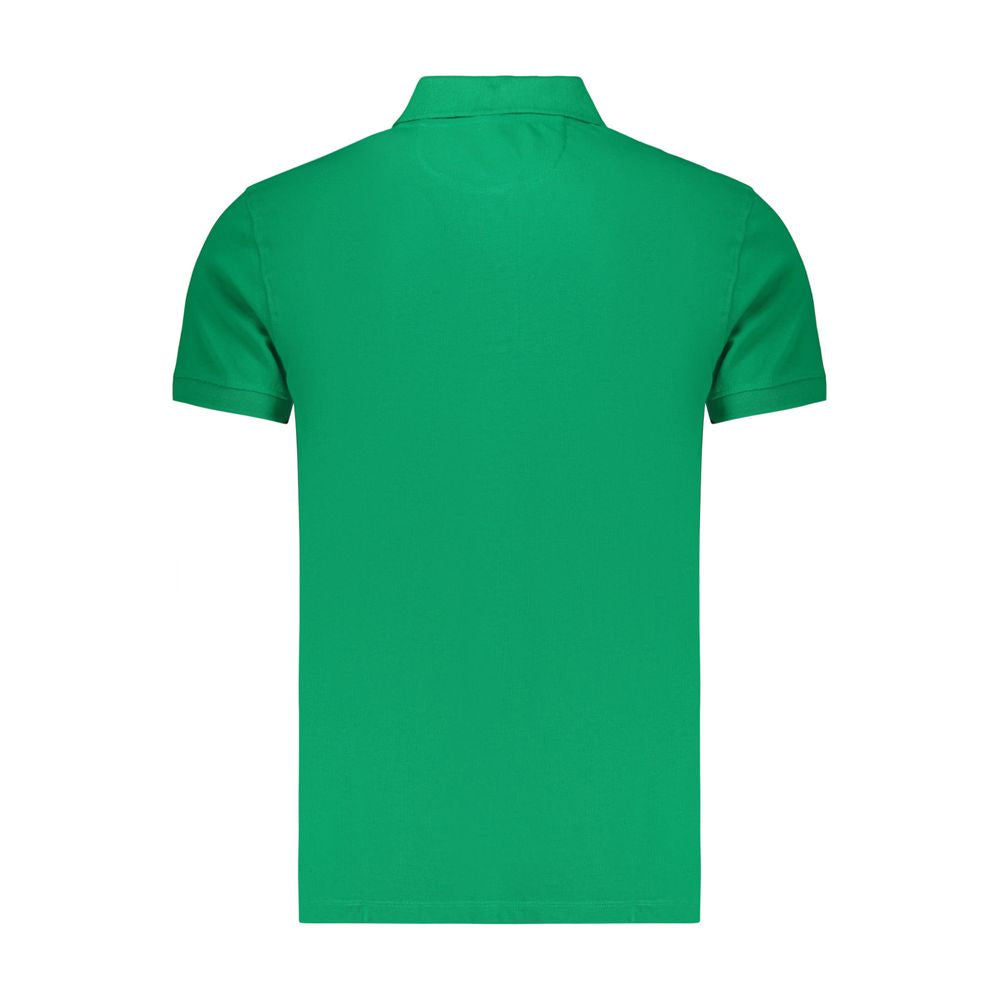 Polo homme en coton vert Marina Militare