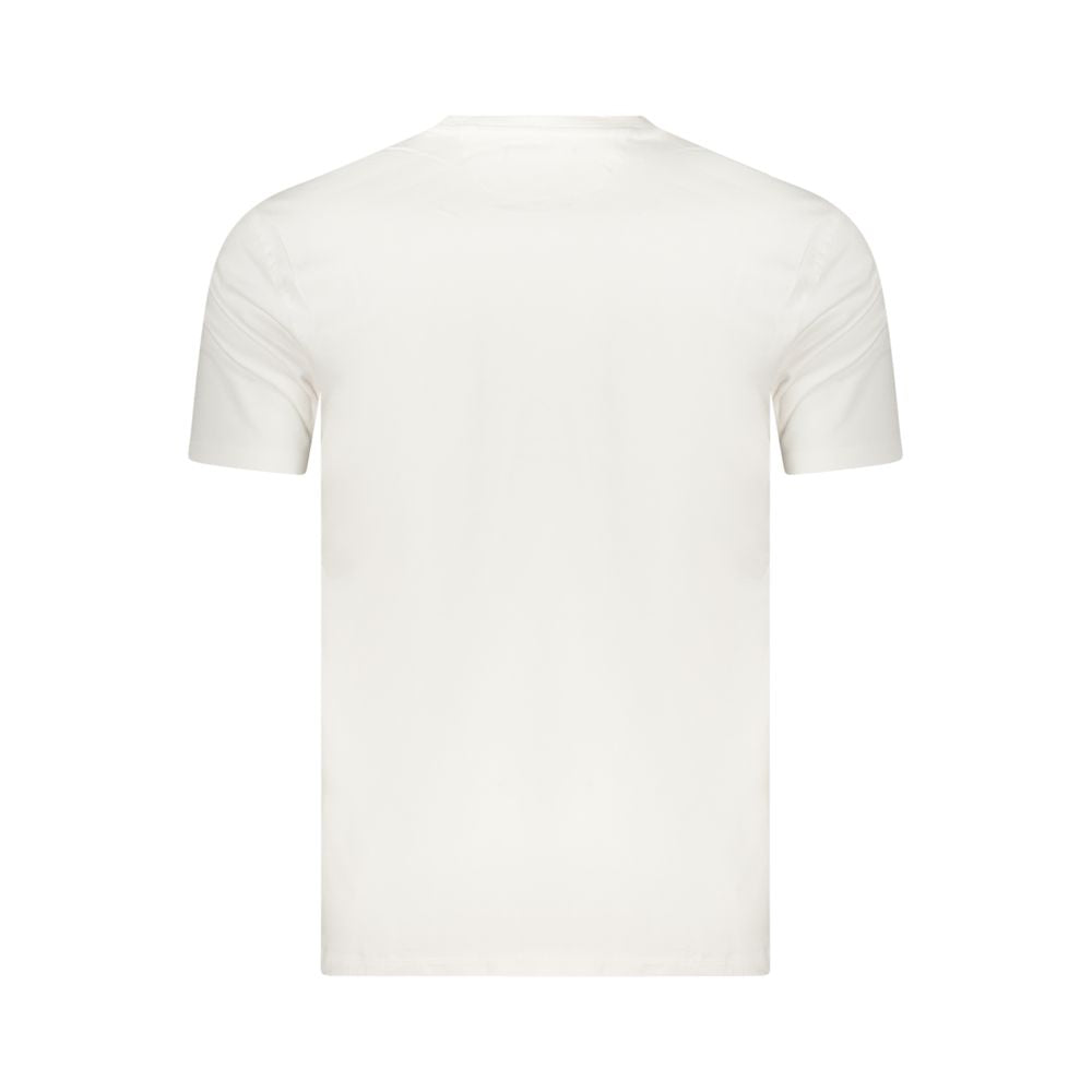 T-shirt da uomo in cotone bianco Marina Militare