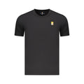 T-shirt da uomo in cotone nera Marina Militare