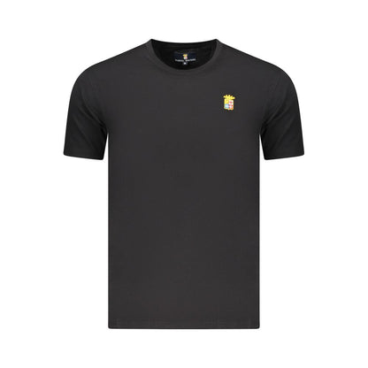 Marina Militare Black Cotton Men's T-Shirt