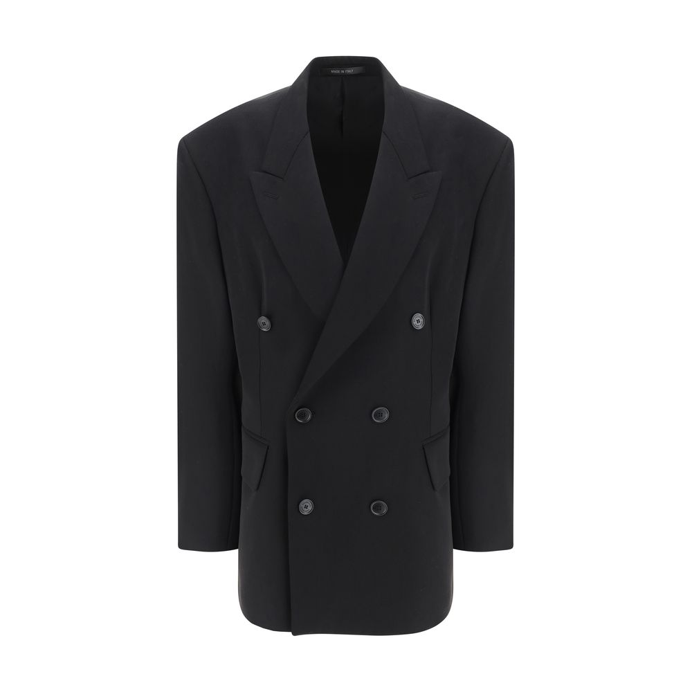 Blazer Balenciaga Oves Aries in lana nera