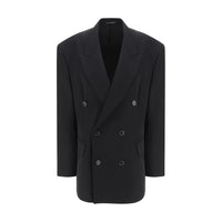 Blazer Balenciaga Oves Aries in lana nera