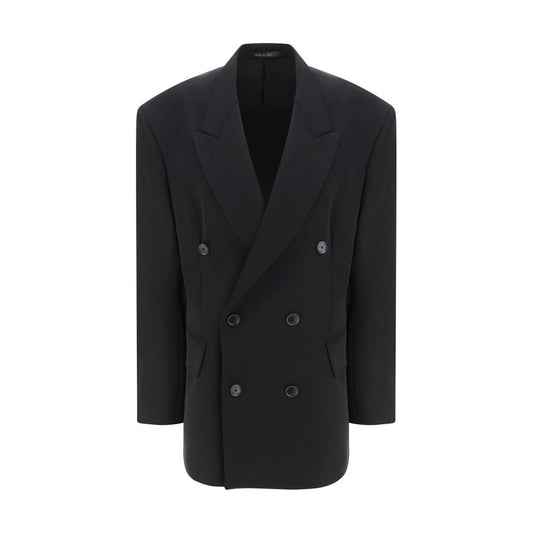 Blazer Balenciaga Oves Aries in lana nera