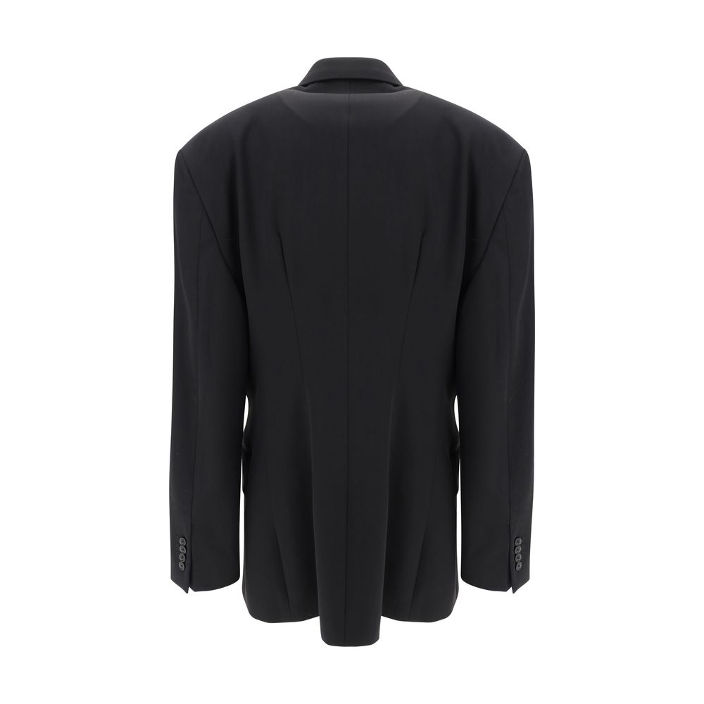 Blazer Balenciaga Oves Aries in lana nera