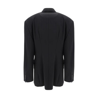 Blazer Balenciaga Oves Aries in lana nera
