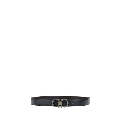 Cintura Regular Ferragamo Nera In Pelle Di Vitello Bos Taurus