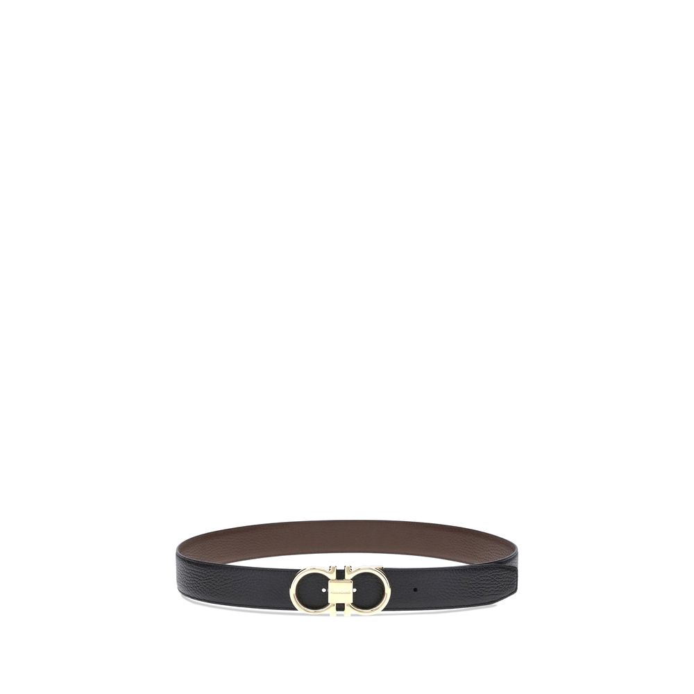 Ceinture en cuir de veau noir Bos Taurus Ferragamo