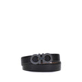 Cintura Regular Ferragamo Nera In Pelle Di Vitello Bos Taurus